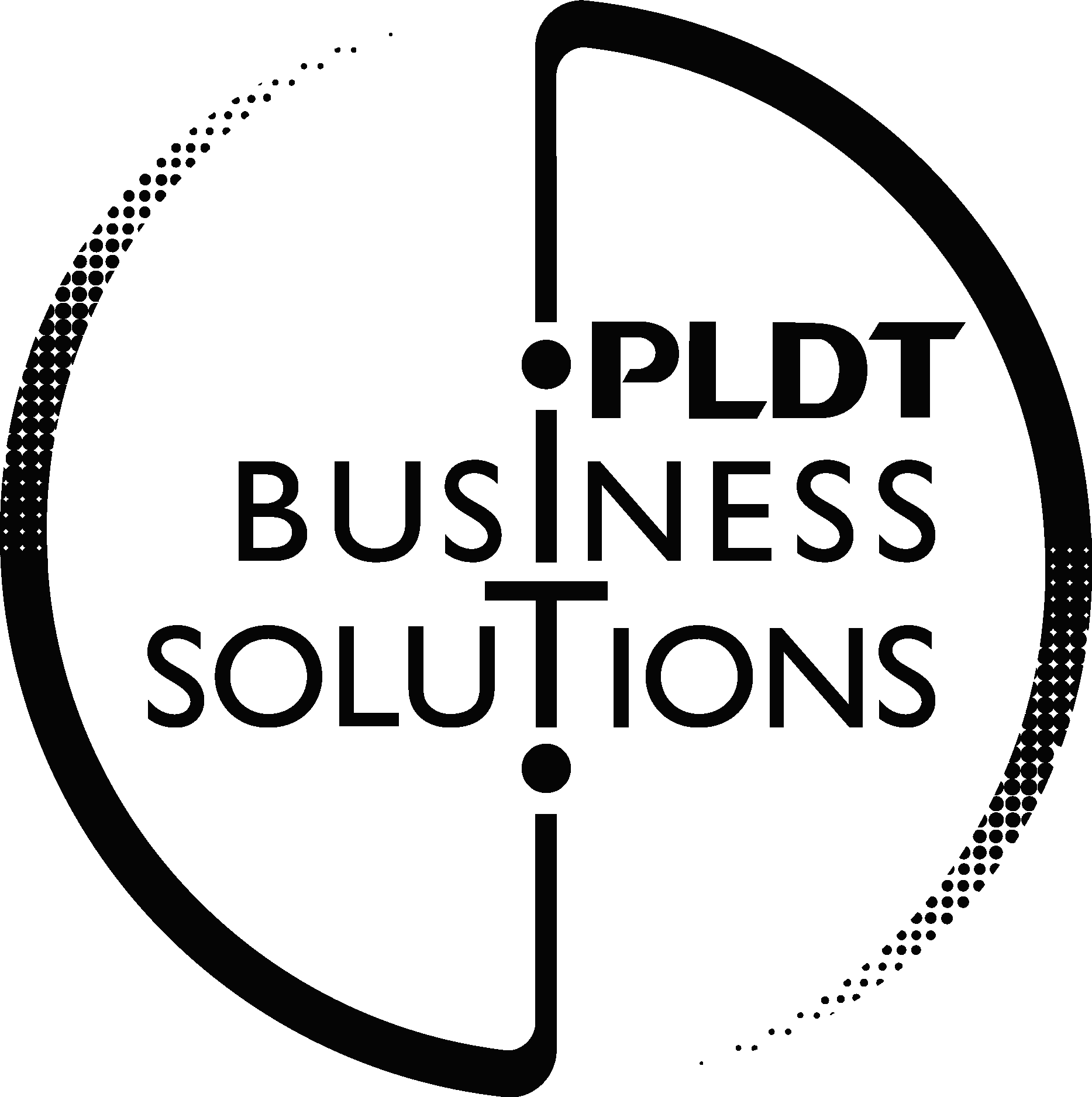 PLDT BUSINESS SOLUTIONS BLACK Logo Vector Logo